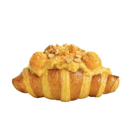 Salted Egg Sponge Cake Croissant - KAH Bakery