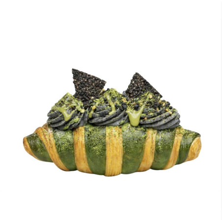 Matcha Black Sesame Harmon Croissant - KAH Bakery